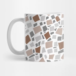 Broken Tiles Mosaic Pattern Brown Color Background GC-120-3 Mug